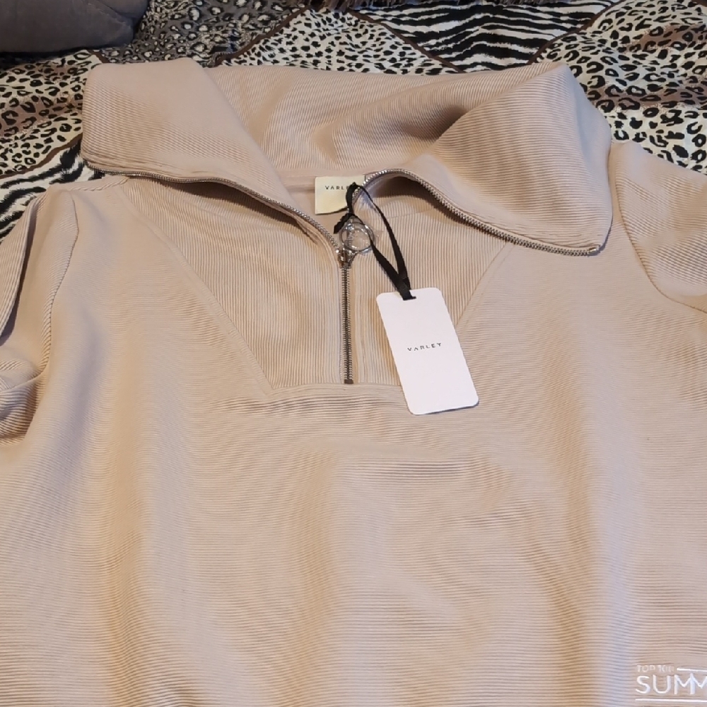 Varley Sand Quarter-Zip Top